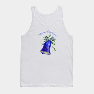 Beautiful Christmas Bell and Mistletoe Tank Top